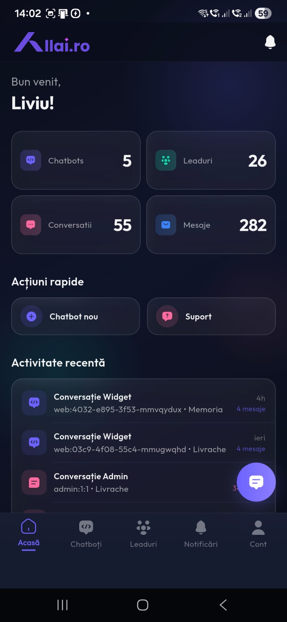 AllAI dashboard